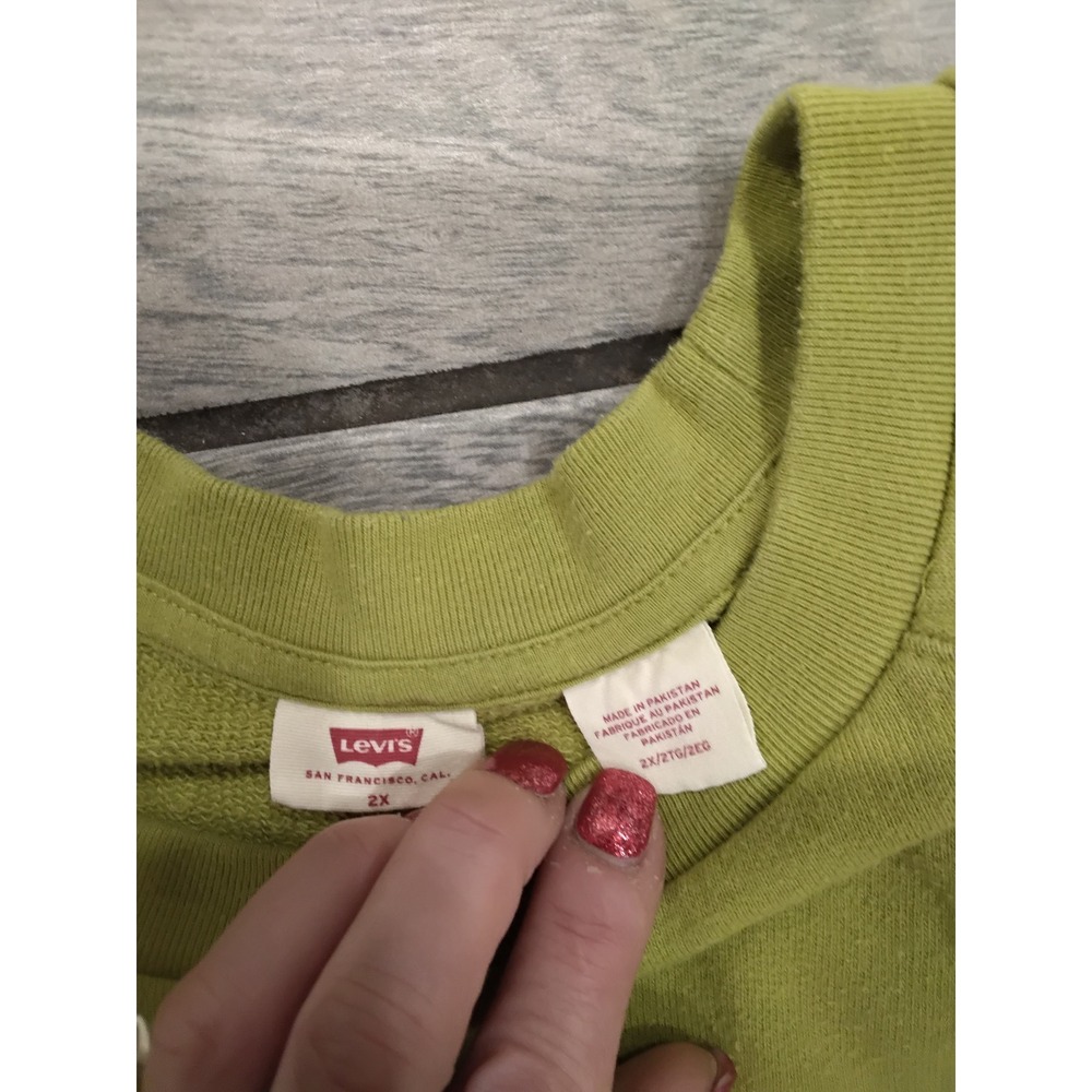 Levis California Daisy Graphic Sweatshirt Women's Green 2X‎ - Picture 4 of 6